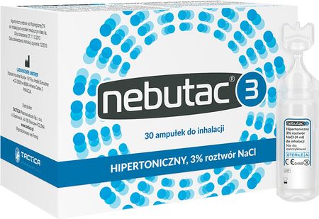 NEBUTAC 3, roztwór 3% NaCl, 30 ampułek x 4 ml