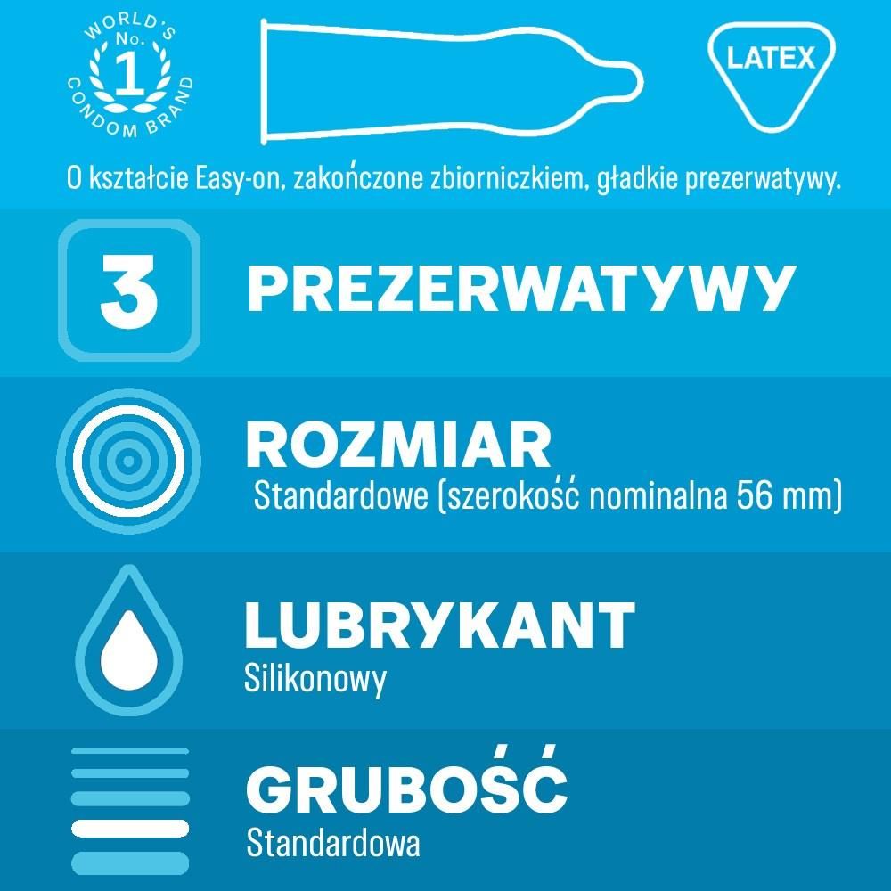 Durex prezerwatywy Classic 3 szt.