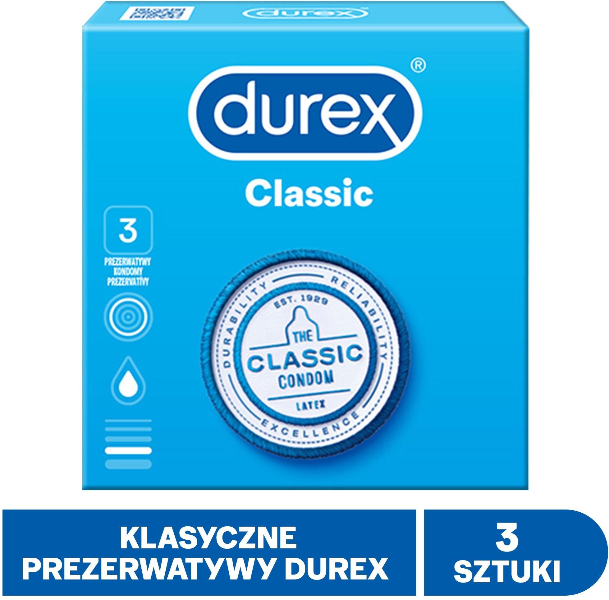 Durex prezerwatywy Classic 3 szt. - zdjęcie 6 Durex prezerwatywy Classic 3 szt.