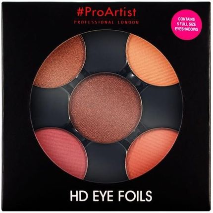Freedom Makeup Pro Artist Hd Eye Foils Zestaw 5 Cieni Do Palety Magnetycznej 03 Burnt