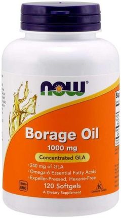Now Foods Now Borage Oil 1000 mg 120 caps