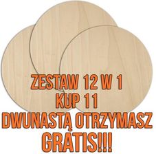 Zdjęcie Zestaw podkładek okrągłe średnica 100mm 12 w 1 - Kraków