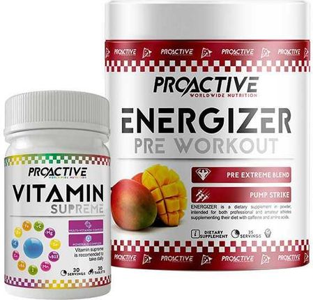 Proactive Energizer 225G + Vitamin Supreme 30tabl.