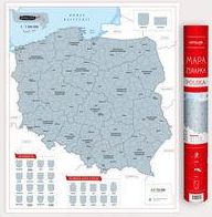 Zdjęcie Mapa zdrapka Polska 1:1 500 000 - Swarzędz