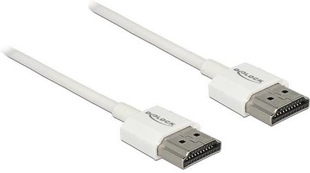 Delock Kabel HDMI - HDMI 1m Biały (85122) 