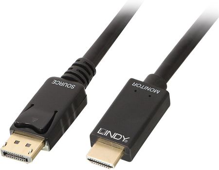 Lindy Kabel DisplayPort - HDMI 1m Czarny (36921)