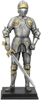 SREBRNY RYCERZ W ZBROI Z MIECZEM VERONESE WU76354AA - Ceny i