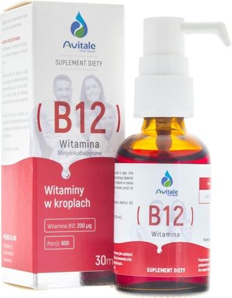Medicaline Avitale Witamina B12 200 µg w kroplach 30 ml