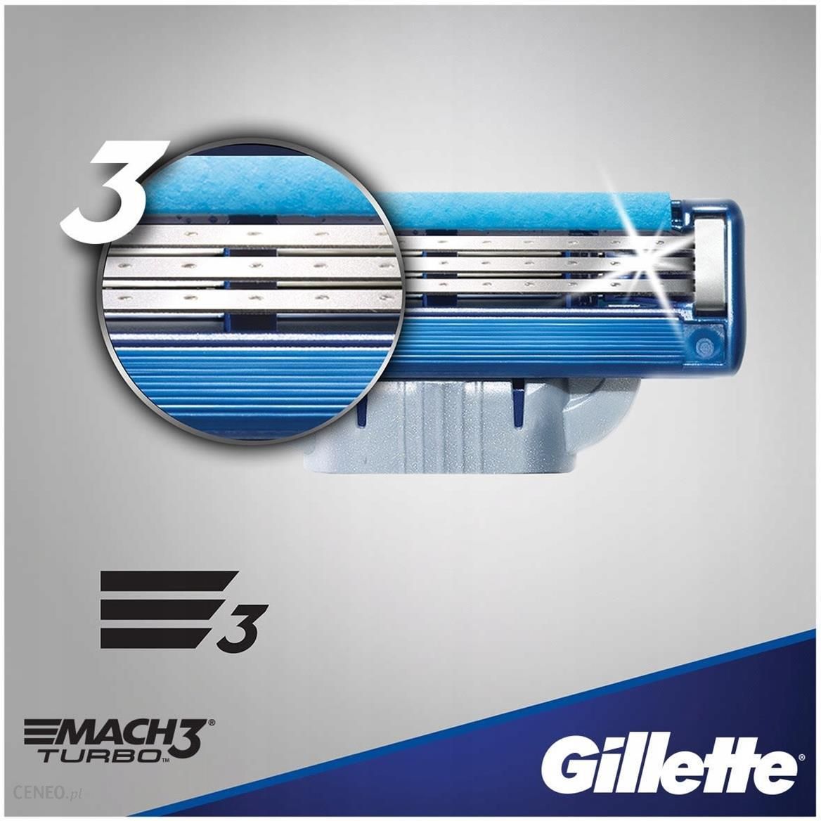 Gillette Mach3 Turbo wkłady do maszynki do golenia 8 sztuk
