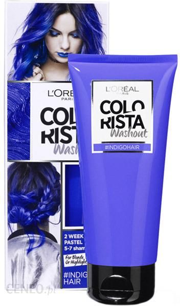 L'oreal Paris Colorista Washout Zmywalna farba do włosów Indigo Hair 
