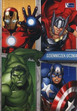 Verte Dzienniczek Ucznia A6 Avengers Assemble 10 Sztuk