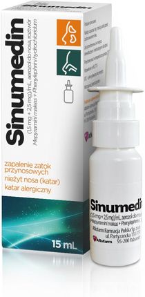 Sinumedin Aerozol do nosa (1,5mg+2,5mg)/ml 15 ml