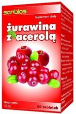 Zdjęcie Sanbios Żurawina Z Acerolą 60 Tabletek  - Grodzisk Mazowiecki
