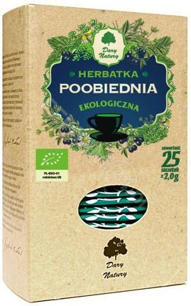 Dary Natury Herbatki Bio Herbatka Poobiednia Bio 25 x 2 g