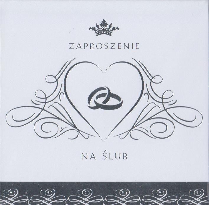 Pol Mak Zaproszenie Na ślub Zkwsl40605 Srebrne Wikr 1044297 Ceny