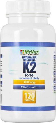 Myvita Naturalna witamina K2 MK-7 100mcg 120 tabletek