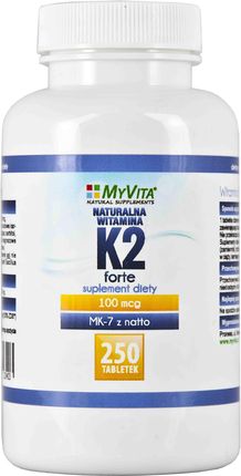 Myvita Naturalna witamina K2 MK-7 100mcg 250tabl.