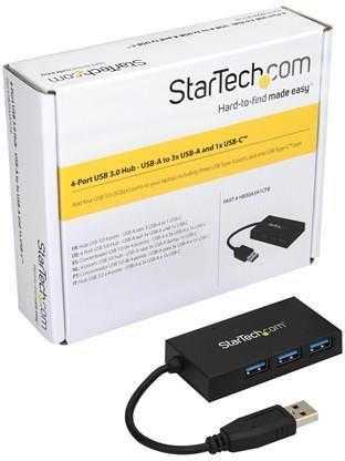 StarTech HUB USB 4xUSB 3.0 (HB30A3A1CFB)