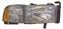 LORO Reflektor DODGE RAM PICK-UP - 94-98 praw y, z kierunkowskazem, dla modeli wyprodukowanych w USA /DEPO 333-1104R-HSU