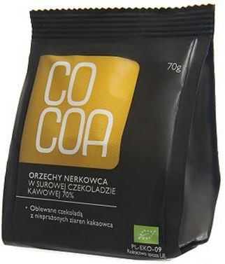Cocoa Orzechy Nerkowca W Surowej Czekoladzie Kawowej 70g