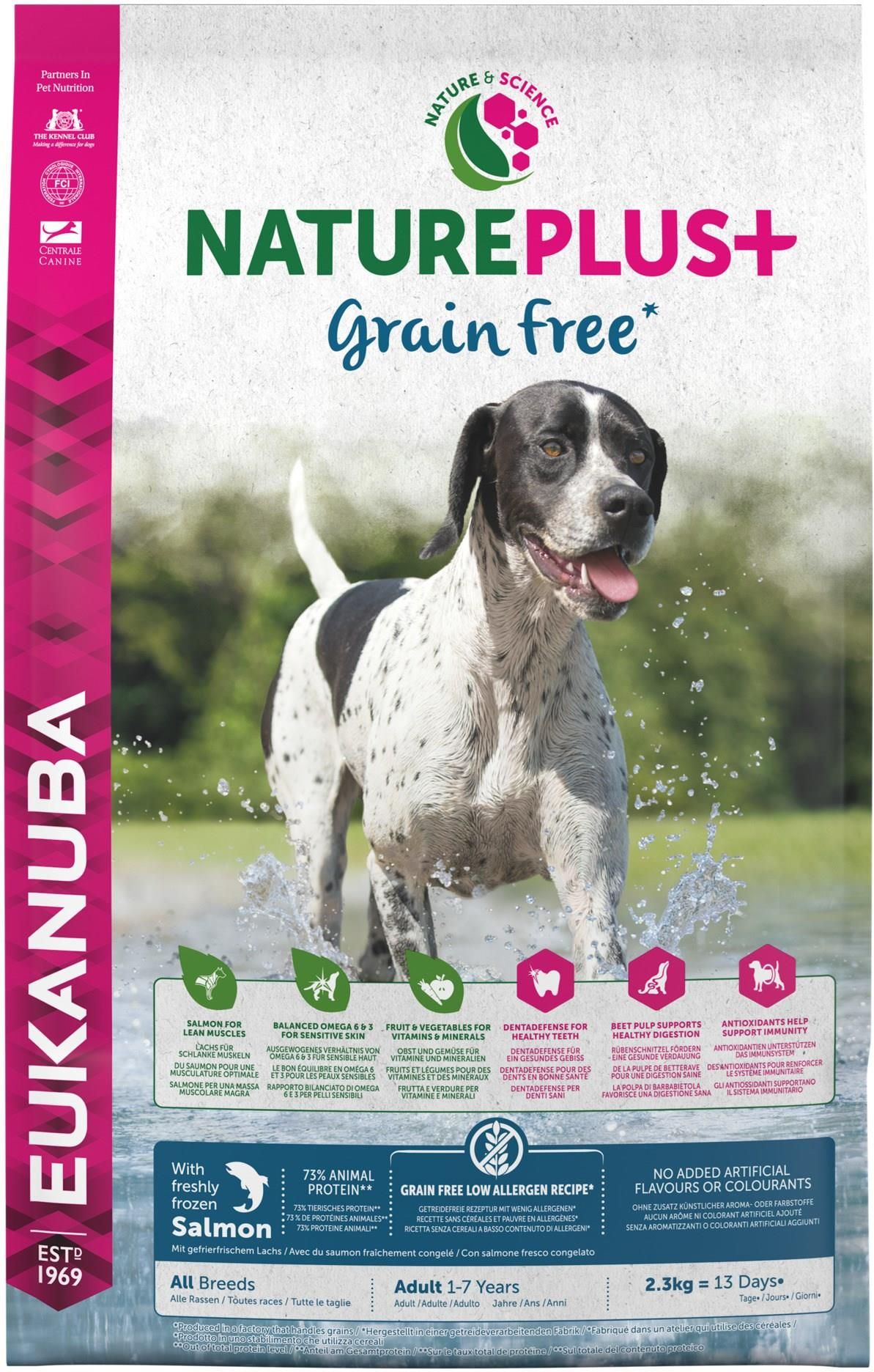 Karma Eukanuba Nature Plus Adult Grain Free bogata w wiezo