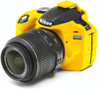EasyCover Osłona gumowa dla Nikon D3200 żółta (ECND3200Y)