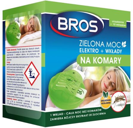 Bros Zielona Moc -Elektro + 10 Wkładów Na Komary
