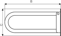 Zdjęcie Terma Uchwyt podnoszony 700 biały WBUPX005K916 - Orneta
