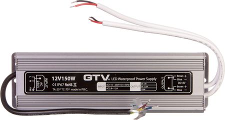 Transformateur LED 220-240V/12V - 54W ou 75W GTV