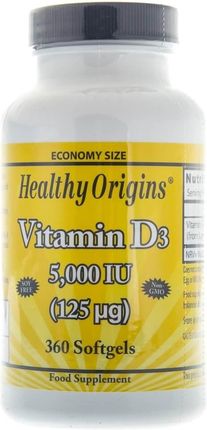 Healthy Origins Witamina D3 5000 Iu 360 Kaps Opinie I Ceny Na Ceneo Pl