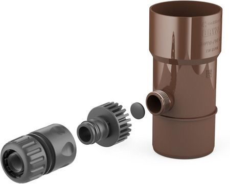 Bryza PVC Odzyskiwacz wody deszczowej 90mm Brązowy (62202)
