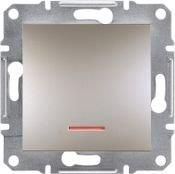 Schneider Electric Asfora Przycisk Z Podświetleniem Bez Ramki Brązowy EPH1600169