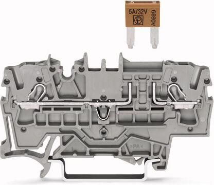 Wago Złączka 2-Przewodowa 2,5Mm2 Bezpiecznikowa Szara (2002-1681)
