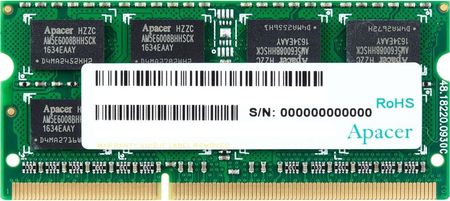 Pamięć RAM Apacer DDR3 8GB 1600MHz CL11 (AS08GFA60CATBGJ)