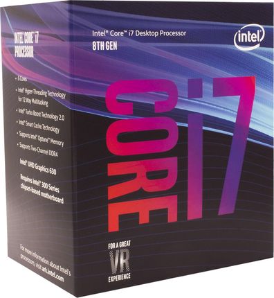 CPU Intel Core i7 8700 Amazon.com: Intel Core i7-8700 6 Cores 3.2GHz 12MB 8 GT/s