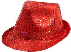 Zdjęcie go Kapelusz z cekinami czerwony 1szt - Sopot