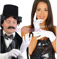 Zdjęcie ELASTYCZNE RĘKAWICZKI WIECZOROWE BIAŁE - Koluszki