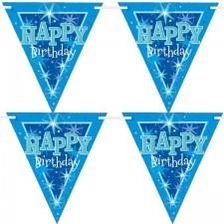 Zdjęcie Baner urodzinowy z flag Happy Birthday "Gwiazdki" niebieski baner5756 - Łagów