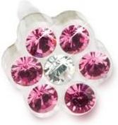 Blomdahl Daisy Rose/ Crystal 5 Mm 