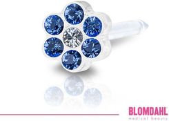 Blomdahl Daisy Sapphire/ Crystal 5 Mm 