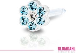 Blomdahl Daisy Aquamarine/ Crystal 5 Mm 