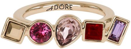 Adore Jewellery Mixed Crystal Ring Size L 