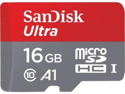 SanDisk Ultra microSDHC 16GB A1 Class10 (SDSQUAR016GGN6IA)