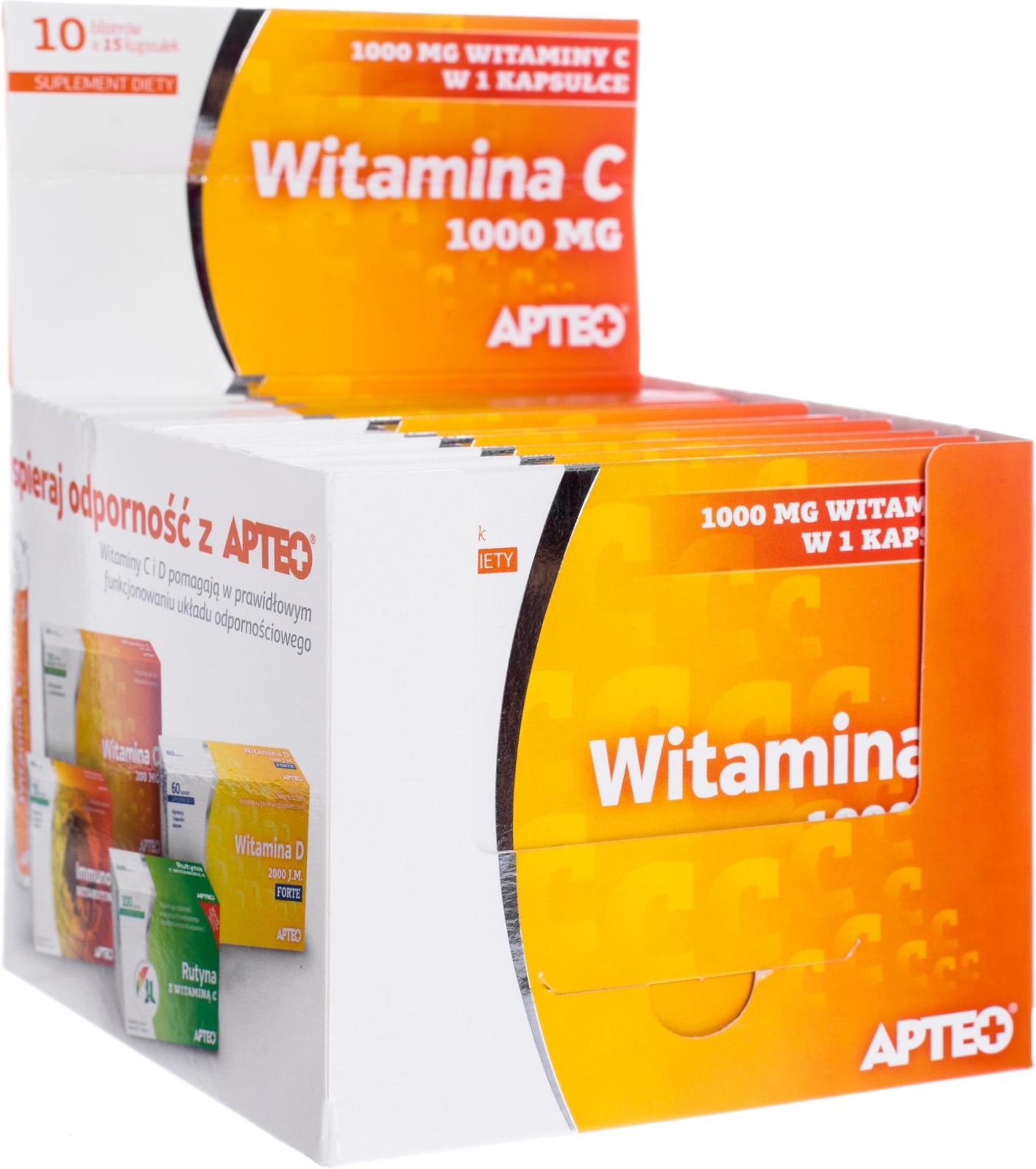 Apteo Witamina C 1000 Mg Suplement Diety 10 X 15 Kaps - Opinie I Ceny ...