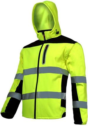 Lahti Pro Kurtka Softshell Ostrzegawcza Z Odpinanymi Rękawami Żółta Xxxl (L4091906)