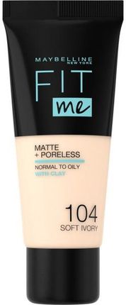 Maybelline New York Fit Me Matte+Poreless podkład matujący 104 Soft Ivory 30 ml