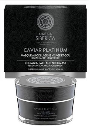 Siberica Professional Caviar Platinum Collagen Face And Neck Mask 50ml Kolagenowa maseczka do twarzy i szyi 