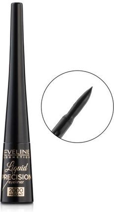 Eveline Liquid Precision Liner 2000 eyeliner w płynie Czarny 4ml