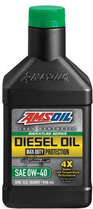AMSOIL 0w40 Max-Duty Signature Series Diesel Oil DZF 0,946L