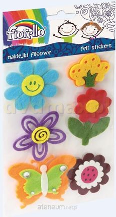 Naklejki filcowe dla dzieci kwiatki motylek